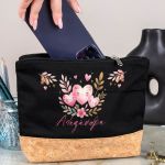 Κασετίνα - Τσαντάκι Μεγάλης Χωρητικότητας με Σχέδιο Καρδίες