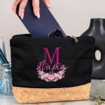 Κασετίνα - Τσαντάκι Μεγάλης Χωρητικότητας με Σχέδιο Μπουκέτο