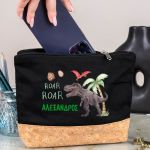 Κασετίνα - Τσαντάκι Μεγάλης Χωρητικότητας με Σχέδιο Δεινόσαυρος