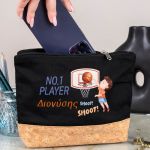 Κασετίνα - Τσαντάκι Μεγάλης Χωρητικότητας με Σχέδιο Μπάσκετ