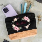 Κασετίνα - Τσαντάκι Μεγάλης Χωρητικότητας με Σχέδιο Λουλούδια