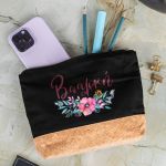 Κασετίνα - Τσαντάκι Μεγάλης Χωρητικότητας με Σχέδιο Ανθοδέσμη