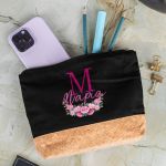 Κασετίνα - Τσαντάκι Μεγάλης Χωρητικότητας με Σχέδιο Μπουκέτο