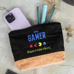 Κασετίνα - Τσαντάκι Μεγάλης Χωρητικότητας με Σχέδιο Πακμαν