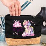 Κασετίνα - Τσαντάκι Μεγάλης Χωρητικότητας με Σχέδιο Σύννεφα