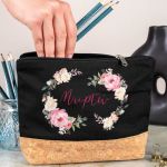 Κασετίνα - Τσαντάκι Μεγάλης Χωρητικότητας με Σχέδιο Λουλούδια