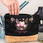 Κασετίνα - Τσαντάκι Μεγάλης Χωρητικότητας με Σχέδιο Καρδίες