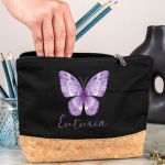 Κασετίνα - Τσαντάκι Μεγάλης Χωρητικότητας με Σχέδιο Butterfly
