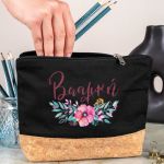 Κασετίνα - Τσαντάκι Μεγάλης Χωρητικότητας με Σχέδιο Ανθοδέσμη