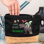 Κασετίνα - Τσαντάκι Μεγάλης Χωρητικότητας με Σχέδιο Δεινόσαυρος