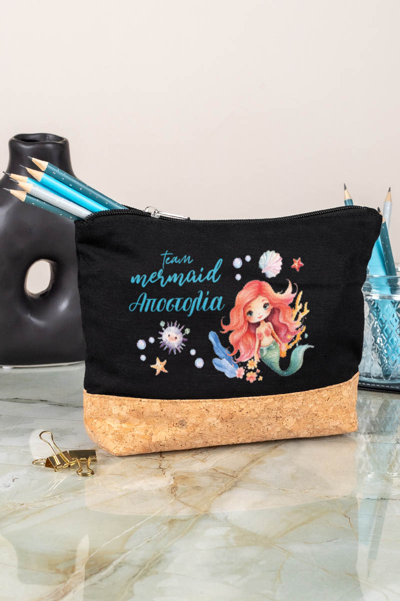 Κασετίνα - Τσαντάκι Μεγάλης Χωρητικότητας με Σχέδιο Γοργόνα