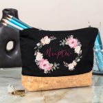 Κασετίνα - Τσαντάκι Μεγάλης Χωρητικότητας με Σχέδιο Λουλούδια