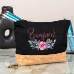 Κασετίνα - Τσαντάκι Μεγάλης Χωρητικότητας με Σχέδιο Ανθοδέσμη