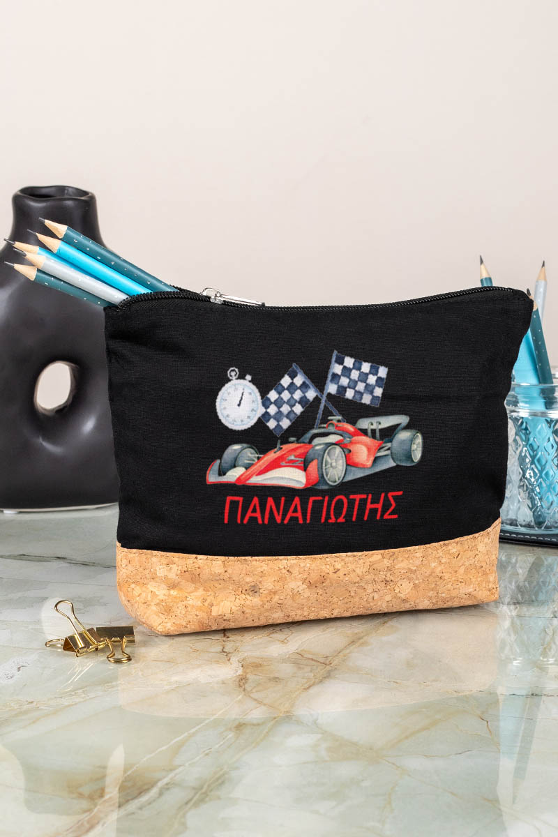 Κασετίνα - Τσαντάκι Μεγάλης Χωρητικότητας με Σχέδιο Αυτοκίνητο