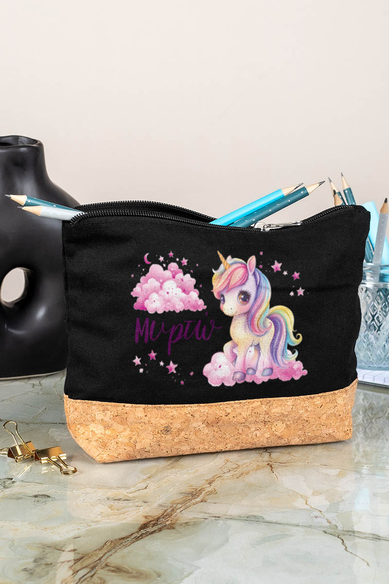 Κασετίνα - Τσαντάκι Μεγάλης Χωρητικότητας με Σχέδιο Σύννεφα