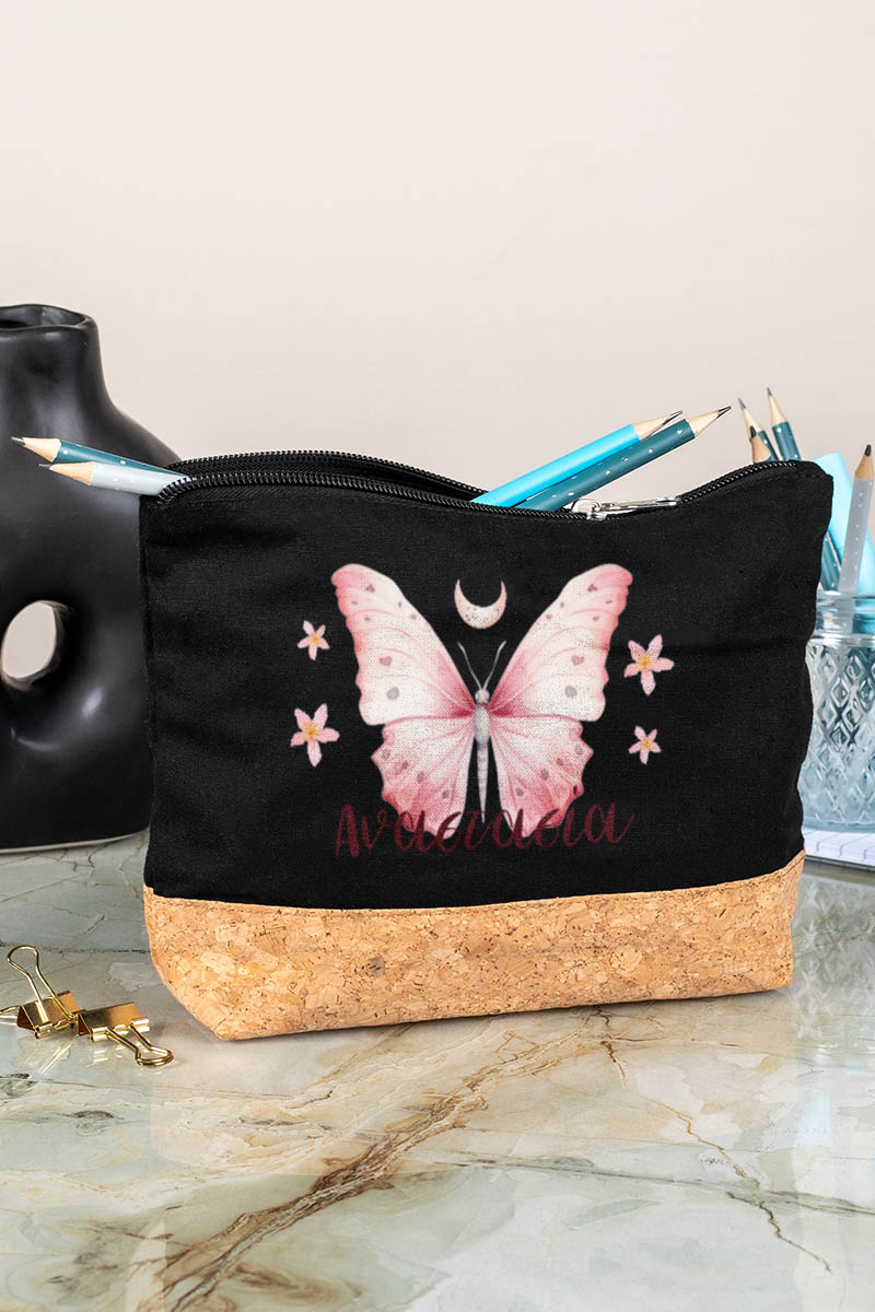 Κασετίνα - Τσαντάκι Μεγάλης Χωρητικότητας με Σχέδιο Πεταλούδα