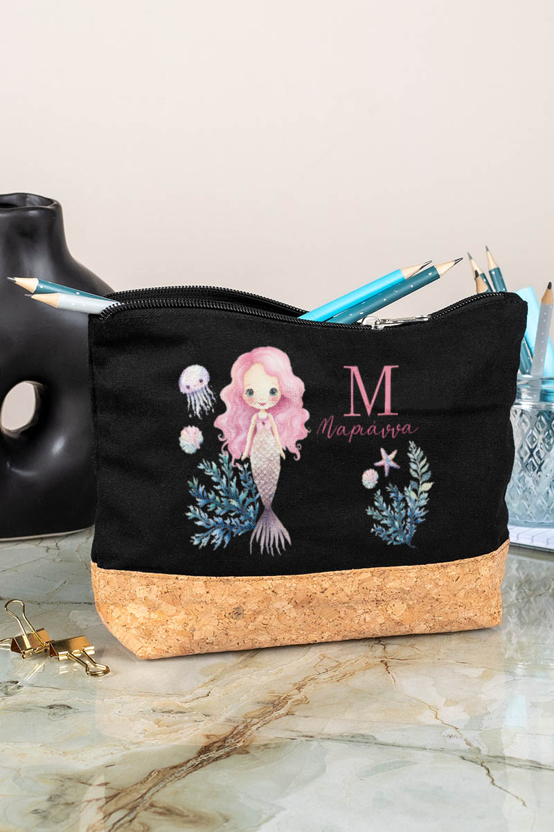 Κασετίνα - Τσαντάκι Μεγάλης Χωρητικότητας με Σχέδιο Ωκεανός