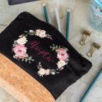 Κασετίνα - Τσαντάκι Μεγάλης Χωρητικότητας με Σχέδιο Λουλούδια