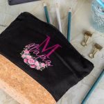 Κασετίνα - Τσαντάκι Μεγάλης Χωρητικότητας με Σχέδιο Μπουκέτο