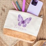 Κασετίνα - Τσαντάκι Μεγάλης Χωρητικότητας με Σχέδιο Butterfly