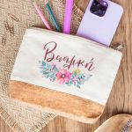 Κασετίνα - Τσαντάκι Μεγάλης Χωρητικότητας με Σχέδιο Ανθοδέσμη