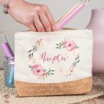 Κασετίνα - Τσαντάκι Μεγάλης Χωρητικότητας με Σχέδιο Λουλούδια