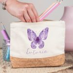 Κασετίνα - Τσαντάκι Μεγάλης Χωρητικότητας με Σχέδιο Butterfly