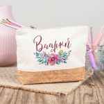 Κασετίνα - Τσαντάκι Μεγάλης Χωρητικότητας με Σχέδιο Ανθοδέσμη