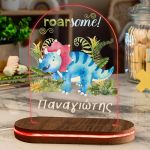 Φωτιστικό για Παιδικό Δωμάτιο με Σχέδιο Μπλε Δεινόσαυρος