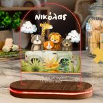 Φωτιστικό για Παιδικό Δωμάτιο με Σχέδιο Ζωάκια Σε Εκδρομή