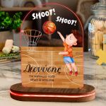 Φωτιστικό για Παιδικό Δωμάτιο με Σχέδιο Μπάσκετ Και Καλάθια