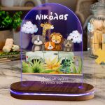 Φωτιστικό για Παιδικό Δωμάτιο με Σχέδιο Ζωάκια Σε Εκδρομή