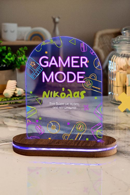 Φωτιστικό για Παιδικό Δωμάτιο με Σχέδιο Gamer Mode