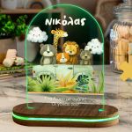 Φωτιστικό για Παιδικό Δωμάτιο με Σχέδιο Ζωάκια Σε Εκδρομή