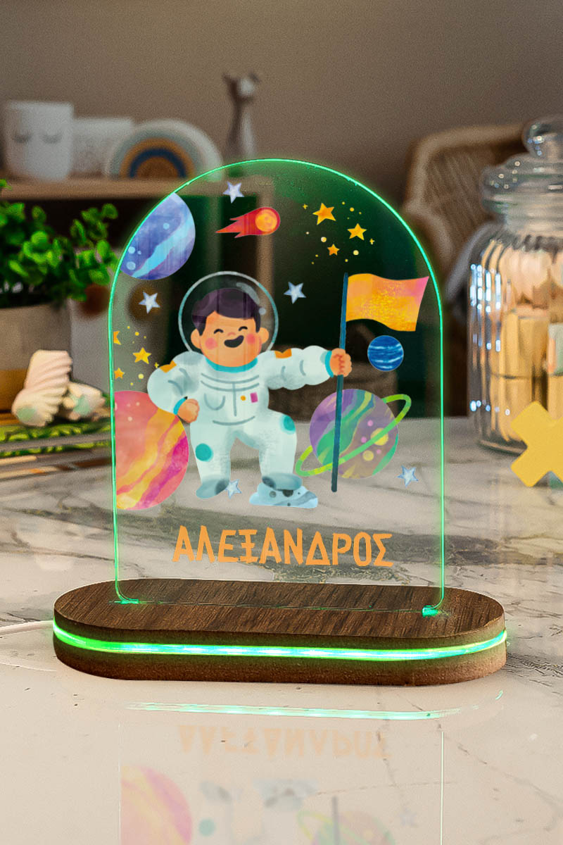 Φωτιστικό για Παιδικό Δωμάτιο με Σχέδιο Αστρονάυτης