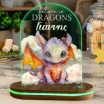 Φωτιστικό για Παιδικό Δωμάτιο με Σχέδιο Δρακάκι