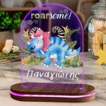 Φωτιστικό για Παιδικό Δωμάτιο με Σχέδιο Μπλε Δεινόσαυρος