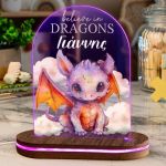 Φωτιστικό για Παιδικό Δωμάτιο με Σχέδιο Δρακάκι