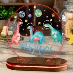 Φωτιστικό για Παιδικό Δωμάτιο με Σχέδιο Δεινόσαυροι