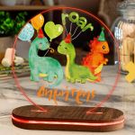 Φωτιστικό για Παιδικό Δωμάτιο με Σχέδιο Πάρτυ Και Δεινόσαυροι