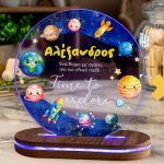 Φωτιστικό για Παιδικό Δωμάτιο με Σχέδιο Διάστημα Και Πλανήτες