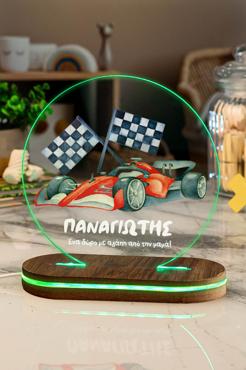 Φωτιστικό για Παιδικό Δωμάτιο με Σχέδιο Αυτοκίνητο Φόρμουλα