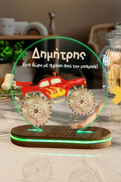 Φωτιστικό για Παιδικό Δωμάτιο με Σχέδιο Αυτοκίνητο Racertruck
