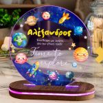 Φωτιστικό για Παιδικό Δωμάτιο με Σχέδιο Διάστημα Και Πλανήτες