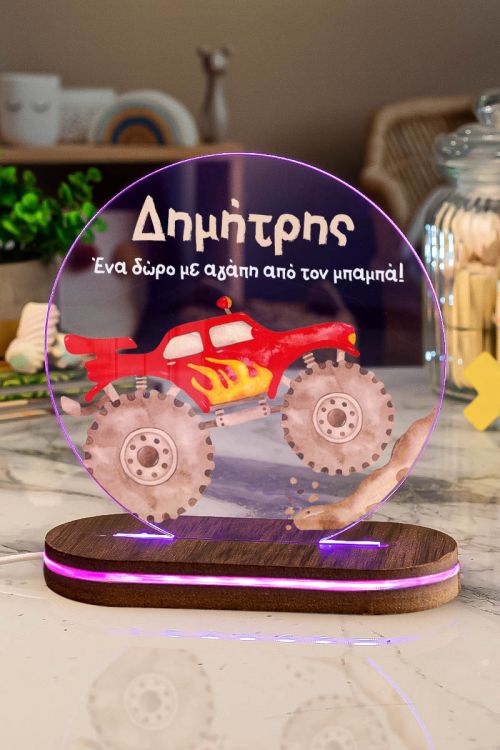 Φωτιστικό για Παιδικό Δωμάτιο με Σχέδιο Αυτοκίνητο Racertruck