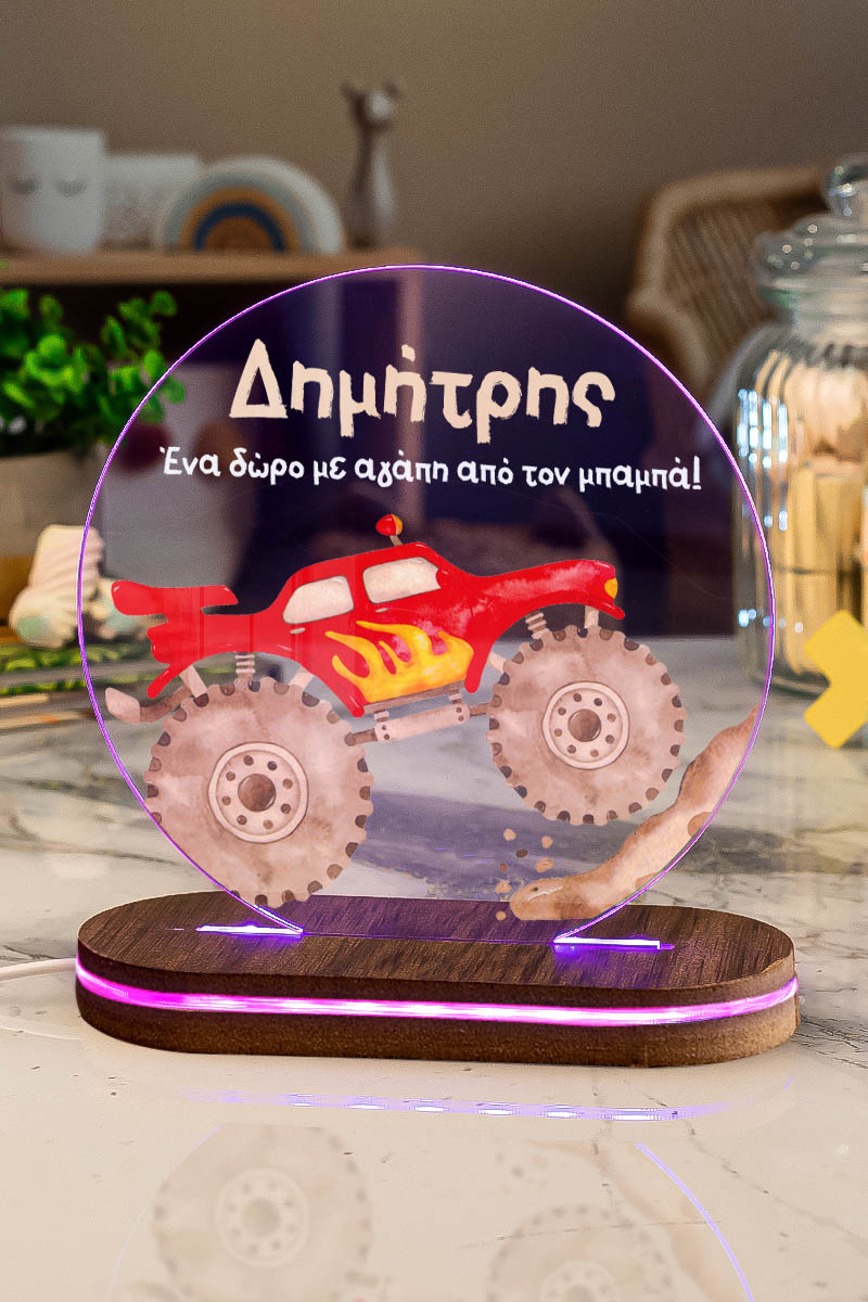 Φωτιστικό για Παιδικό Δωμάτιο με Σχέδιο Αυτοκίνητο Racertruck