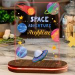 Φωτιστικό για Παιδικό Δωμάτιο με Σχέδιο Space Adventure