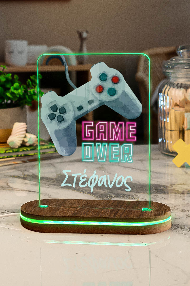 Φωτιστικό για Παιδικό Δωμάτιο με Σχέδιο Game Over