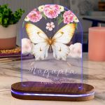 Φωτιστικό για Παιδικό Δωμάτιο με Σχέδιο Λουλούδια Και Πεταλούδα