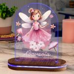 Φωτιστικό για Παιδικό Δωμάτιο με Σχέδιο Ροζ Νεράιδα